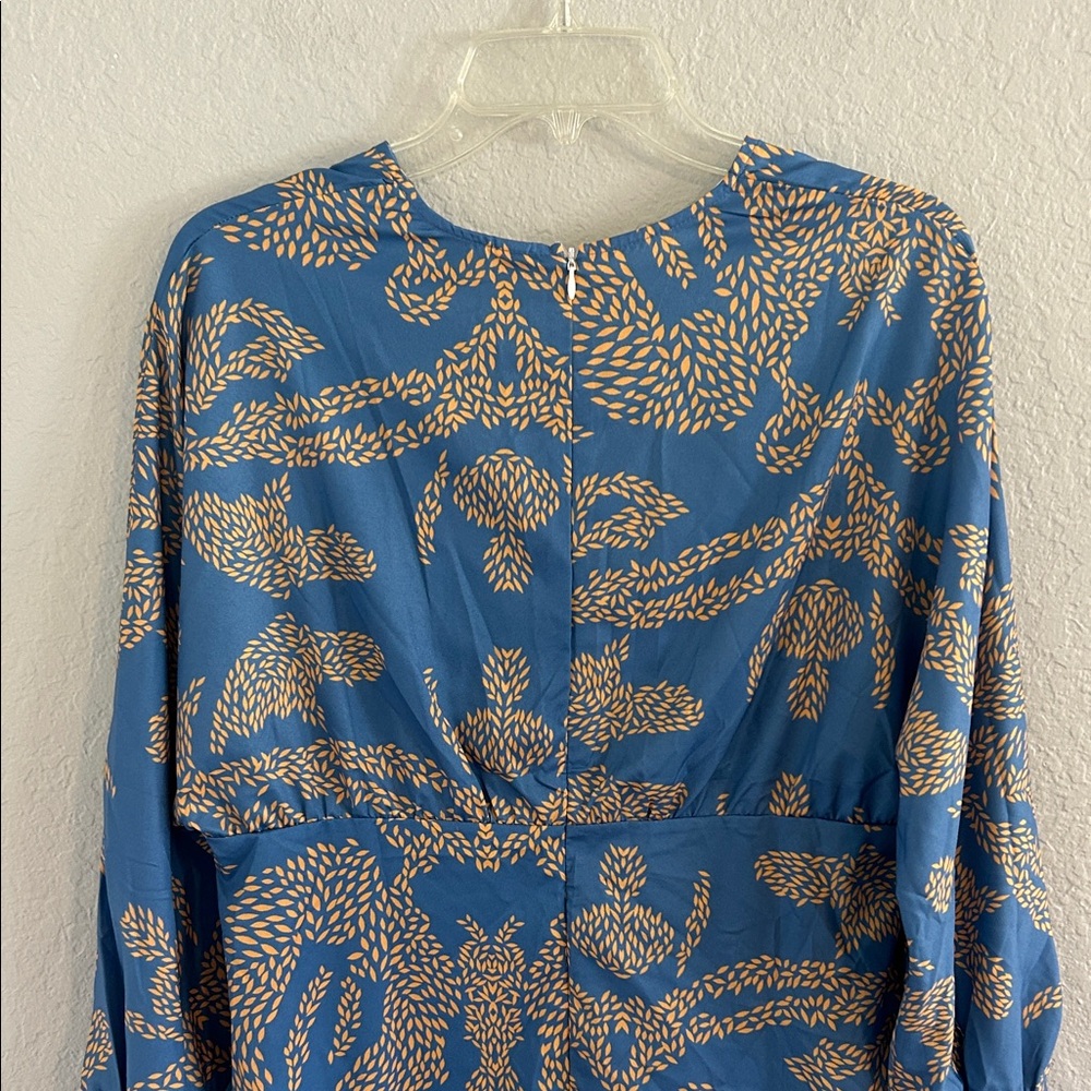 Groovy Blue Patterned sexy Dress - Picture 10 of 13